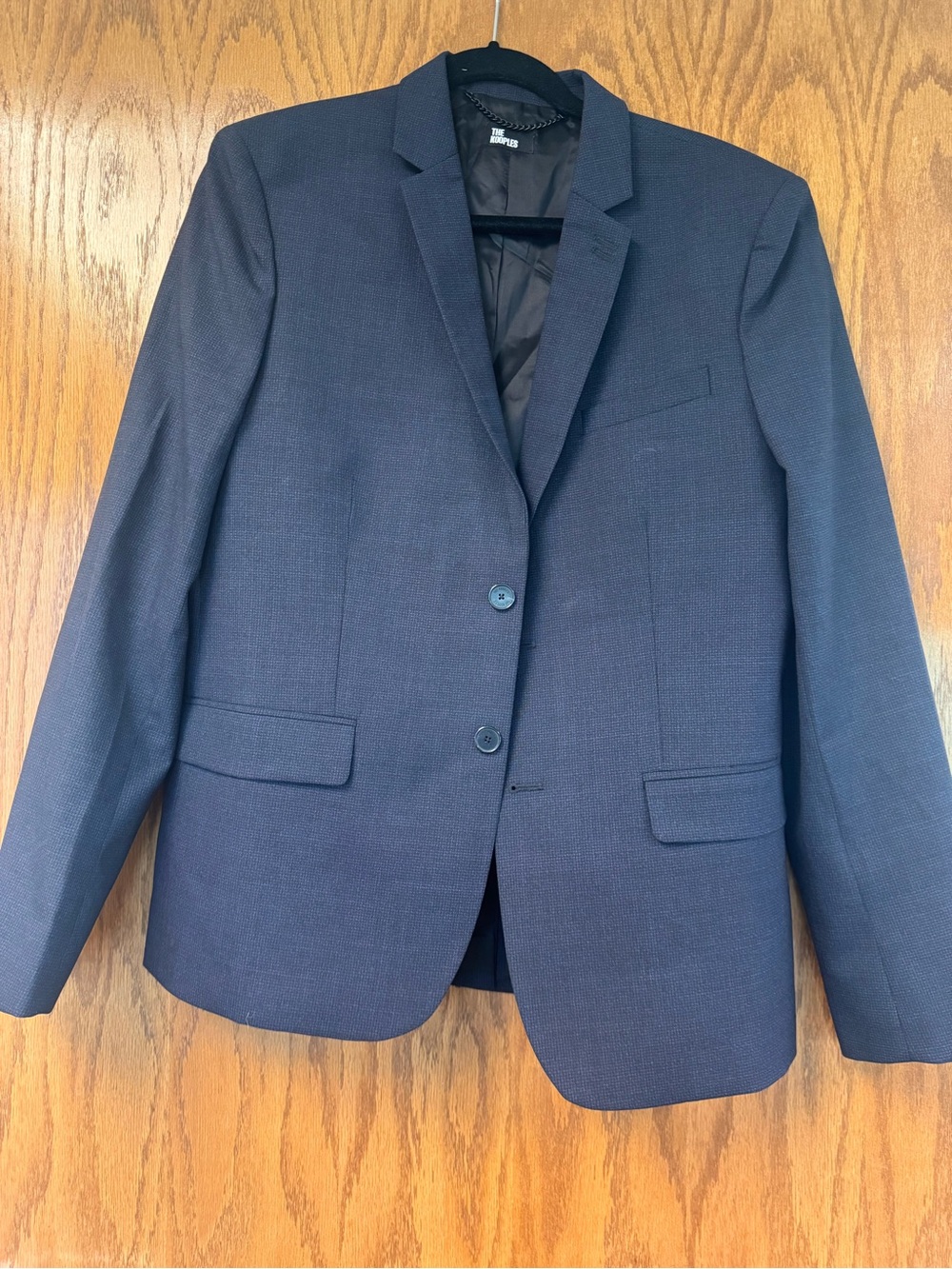 Men’s Navy Blazer Jacket - Classic Two-Button Professional Coat